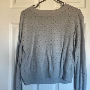 Topshop blue silver stud sweater